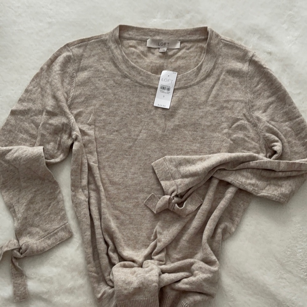 Loft size small tan lightweight sweater